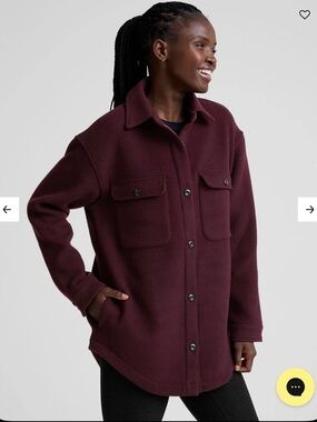 Beyond Yoga, Insulated Wool Shirt Jacket, NWT!